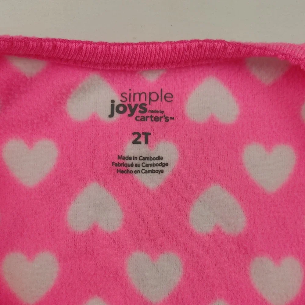 Simple‎ Joys by Carter's PJ's Toddler Long with Footie – Multi Color – size 2T